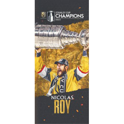 #10 Nicolas Roy Stanley Cup Champion Banner - Vegas Team Store