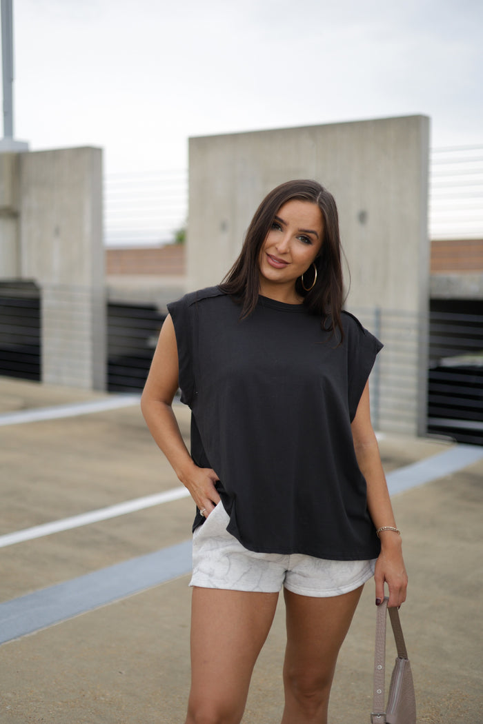 Better With You Muscle Tee - Black