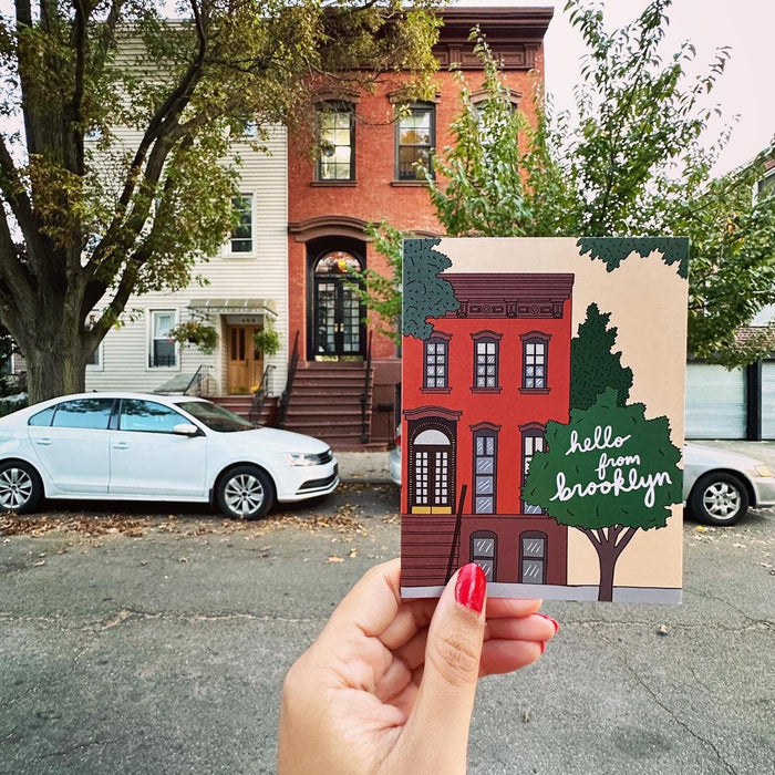 Brooklyn Brownstone Greeting Card