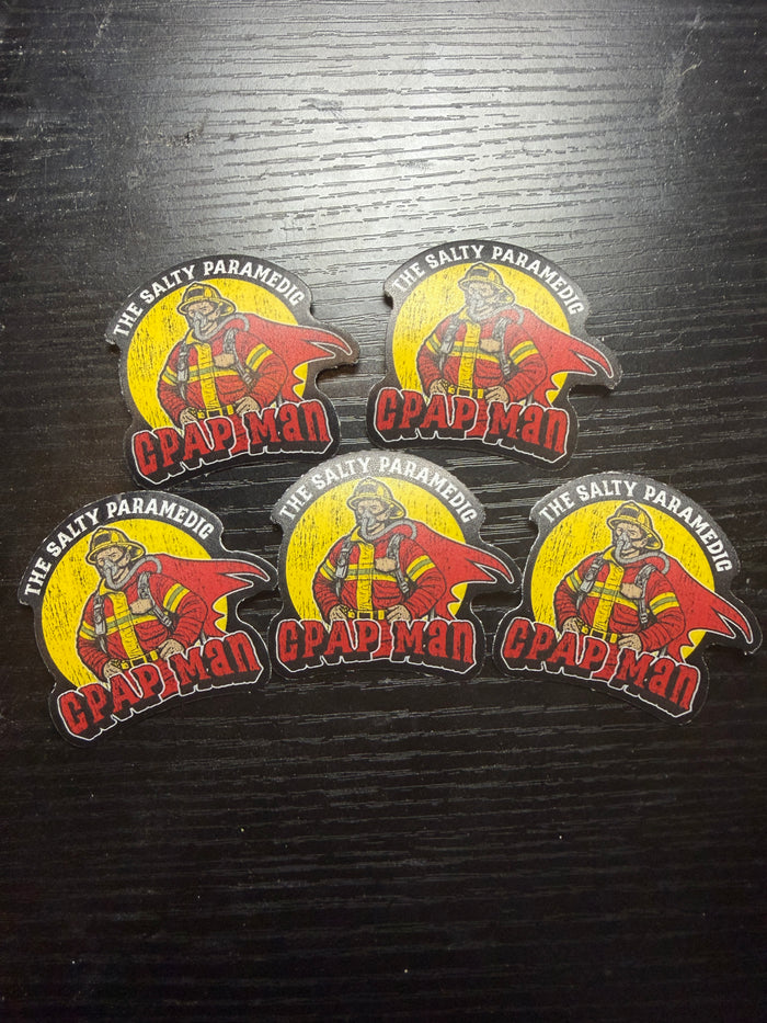 CPAP Man Sticker Pack (5 Stickers)