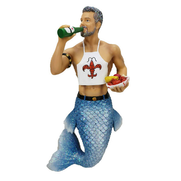 December Diamonds - Craw Fish Daddy Seafood Beer Merman Ornament 55127