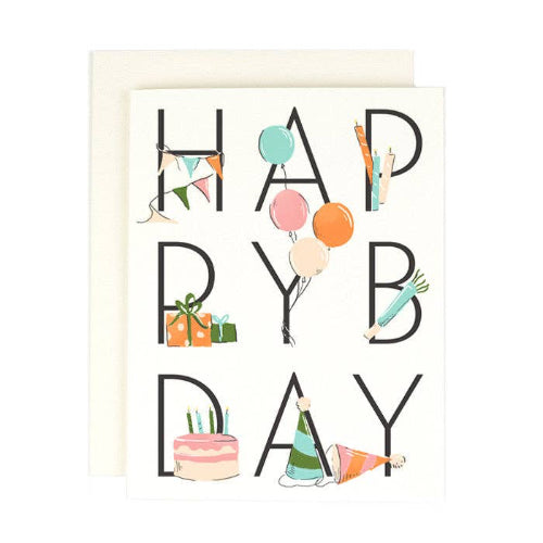 Amy Heitman HAPPY BDAY Birthday Card