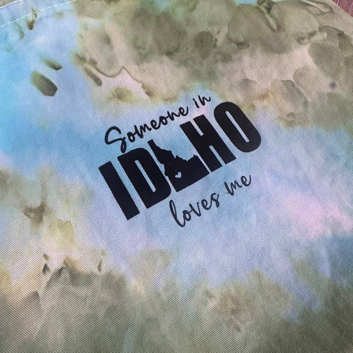 Ice Dyed Someone in Idaho Loves Me Apron