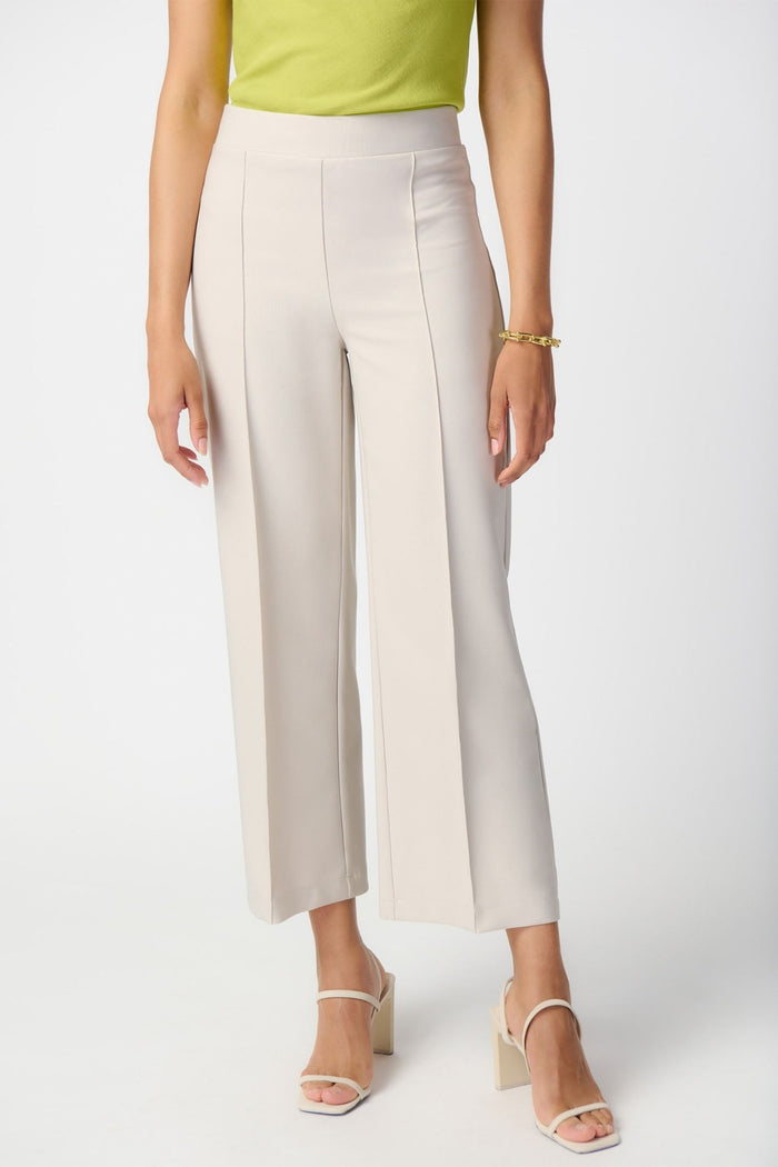 Joseph Ribkoff 241185 Cream Lux Twill Pull-On Trousers - Dotique