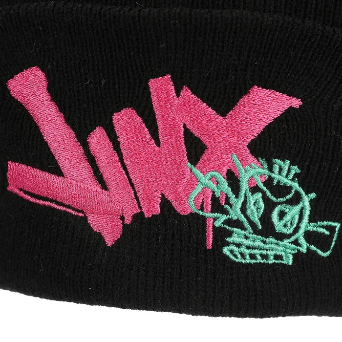 League of Legends - Arcane Jinx Graffiti Adult Black Cuff Knit Beanie