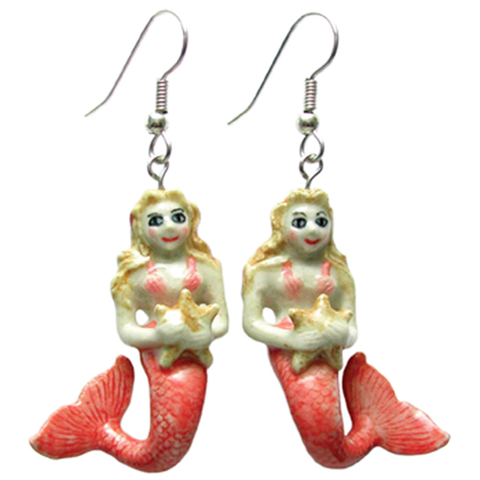 Little Critterz x Northern Rose - Mermaid Porcelain Earrings