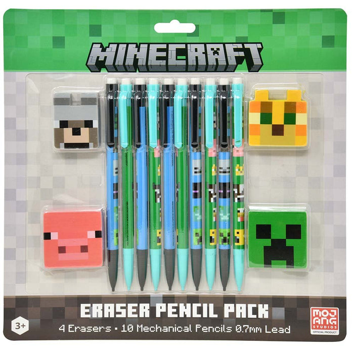 Minecraft Mechanical Pencil 10pck w/4 Erasers