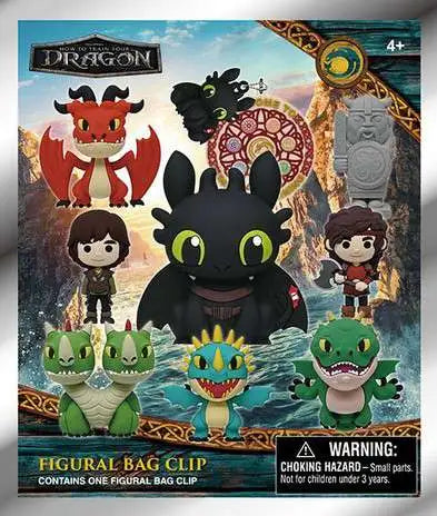 Monogram How to train Your Dragon Movie 3D Series 2, 1 piece Foam Bag Clip