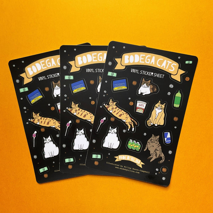 New York City Bodega Cat Sticker Sheet