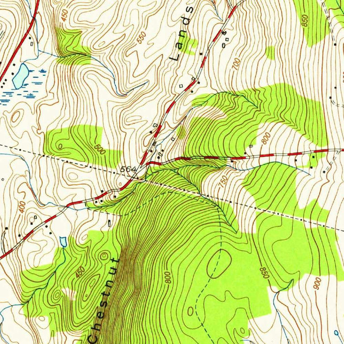 Old Map of New Milford, Connecticut by USGS, 1955 – Candlewood Lake & Housatonic River
