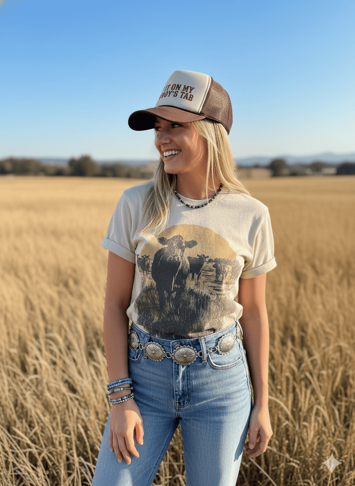 Pasture Sunset Graphic TeeCementS