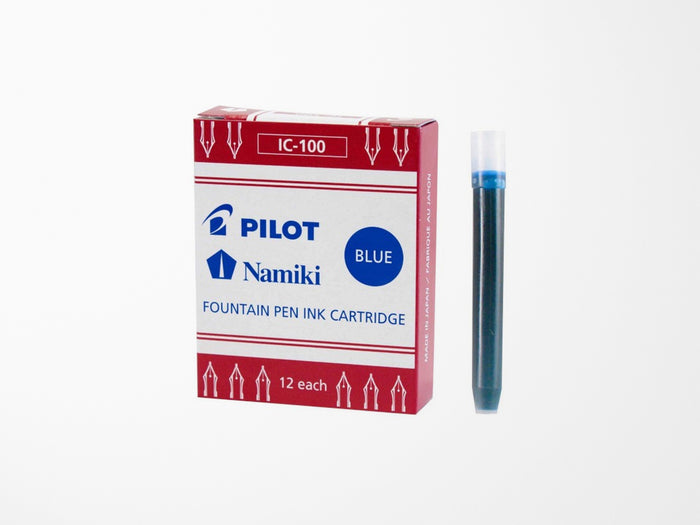 Pilot Namiki Fountain Pen Ink Cartridges Blue - Set of 12
