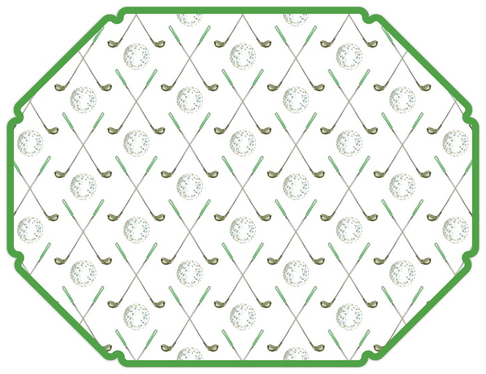 RosanneBeck Collections Posh Golf Ball and Club Placemat