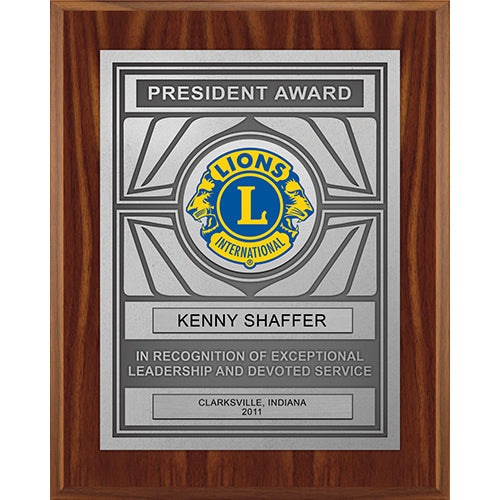 PRESIDENT PLAQUE