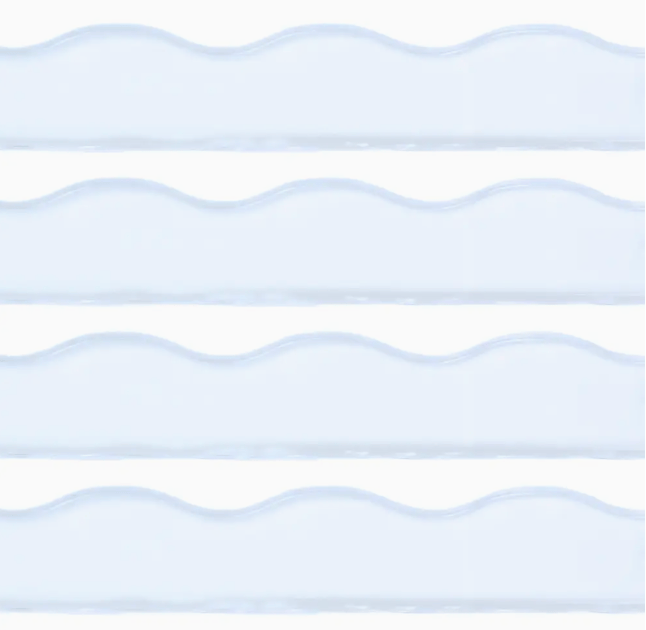 Transparent Wavy-Clear