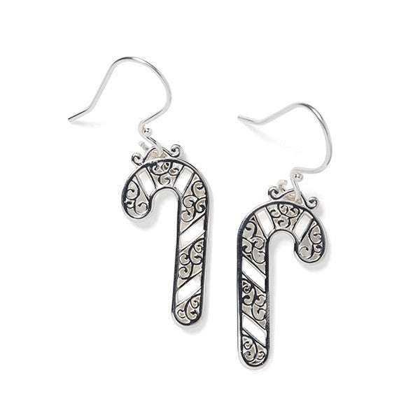 Southern Gates® Candy Cane Earrings Holiday Series 30x15mm 925 Sterling Silver Designed and distributed in Charleston, SC Southern Gates® holiday jewelry celebrates our favorite times of the year.