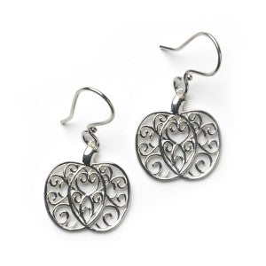 Southern Gates Sterling Silver Pumpkin Earrings (90703)