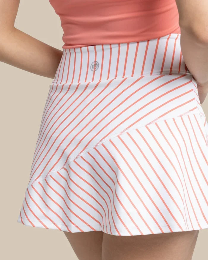 Southern Tide Katlyn Stripe Skort - Classic White