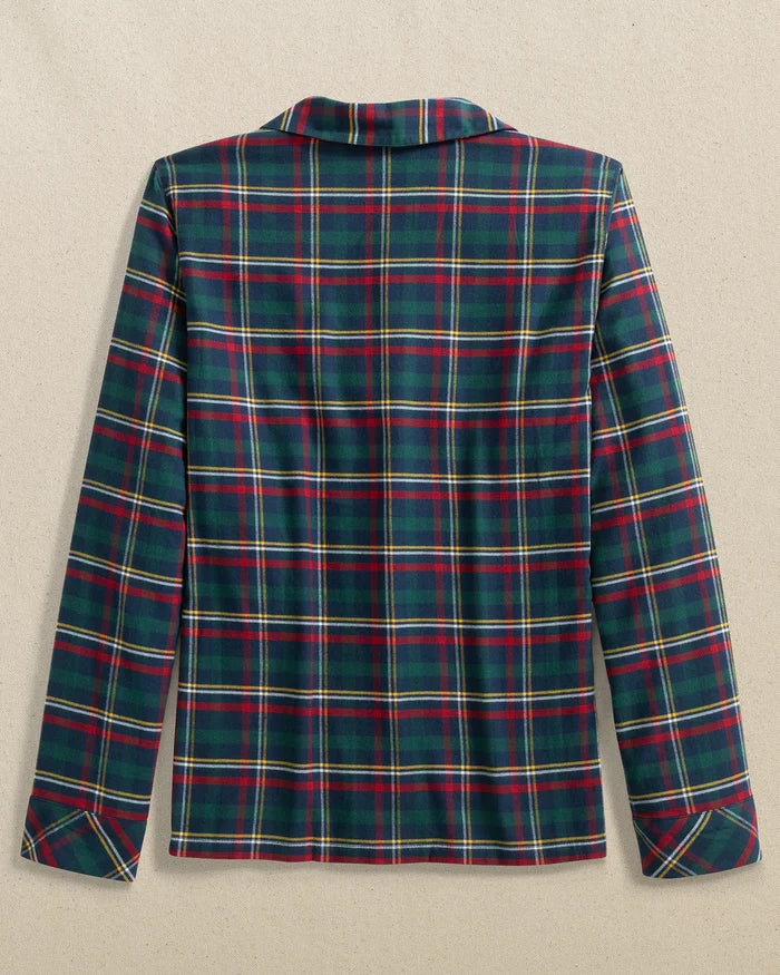 Southern Tide Partridgeberry Plaid Lounge Shirt