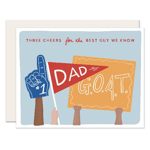 Slightly Stationery Three Cheers | Father'S Day Card