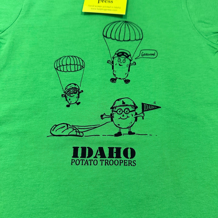 Toddler Idaho Potato Troopers T-Shirt, Eco Friendly Water based inks, Toddler Sizes