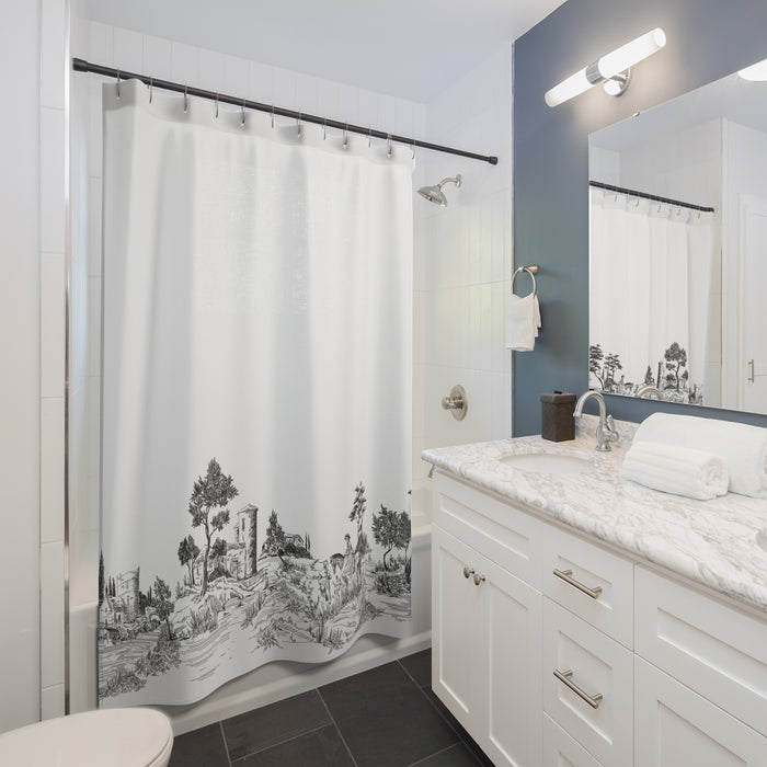Toile Landscape Shower Curtain