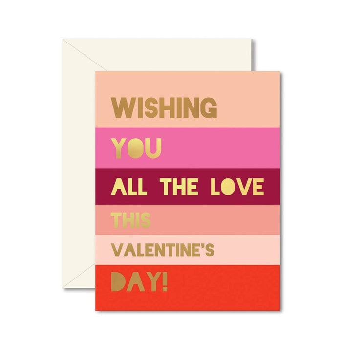 Ginger P. Designs Valentines Colorblock Greeting Card