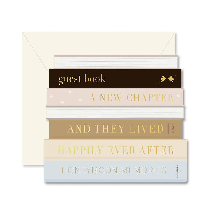 Ginger P. Designs Wedding Books die-cut Greeting Card