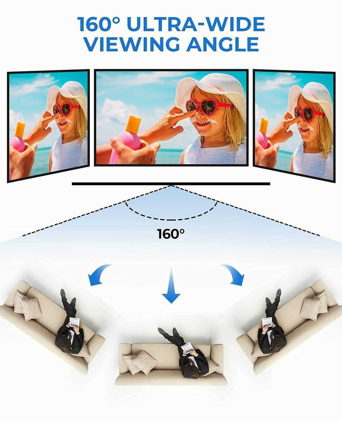 large outdoor movie projector screen 100 inch