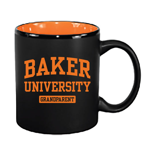 11 oz. Orange/Black Hilo Bistro Grandparent Coffee Cup