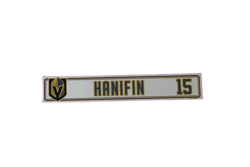 #15 Noah Hanifin 2024-2025 Locker Nameplate-19740 - Vegas Team Store