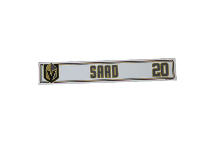 #20 Brandon Saad 2024-2025 Locker Nameplate-19748 - Vegas Team Store