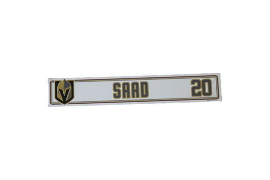 #20 Brandon Saad 2024-2025 Locker Nameplate-19748 - Vegas Team Store