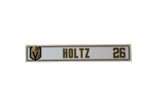 #26 Alexander Holtz 2024-2025 Locker Nameplate-19754 - Vegas Team Store
