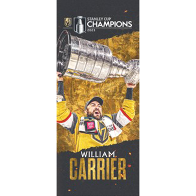 #28 William Carrier Stanley Cup Champion Banner - Vegas Team Store