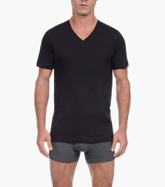 3 Packs Cotton V-neck Tee