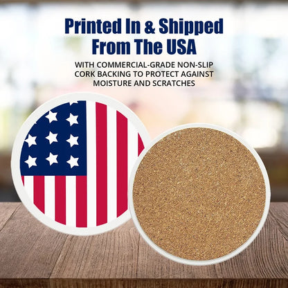 4" Round Ceramic Coasters - Mandala Seahorse, 4/Box, 2/Case, 8 Pieces - Christmas by Krebs Wholesale