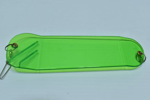 8.5" Double Finned Flasher Blank - Light Green