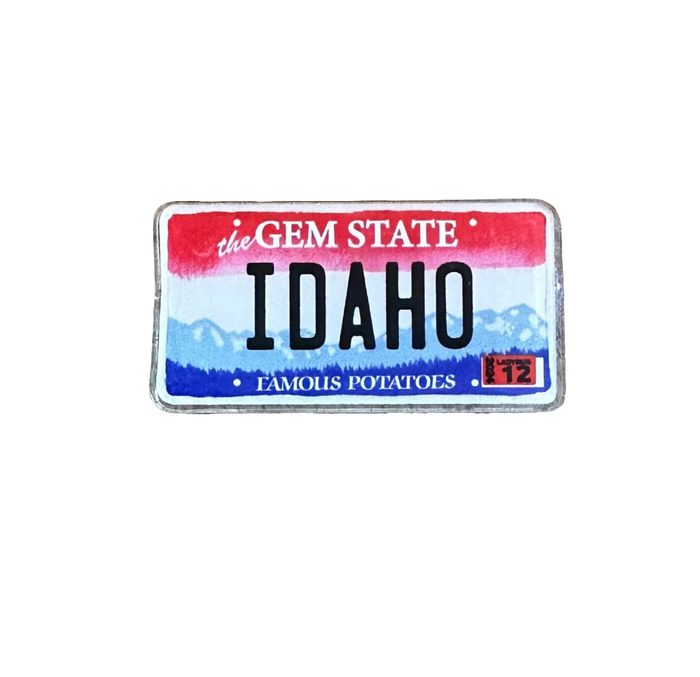 Acrylic Idaho License Plate Magnet