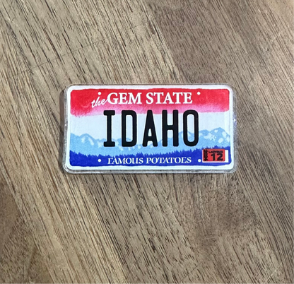 Acrylic Idaho License Plate Magnet
