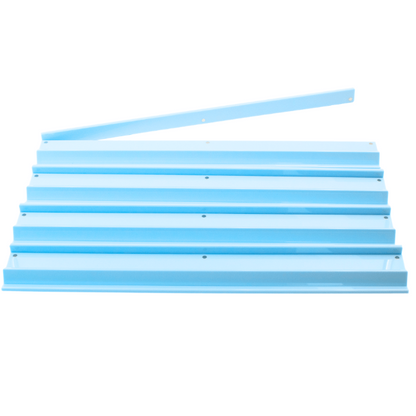 My Fair Mahjong Solid Macaron Blue MAHJONG RACKS | Premium Acrylic | 4 Racks + 4 Pushers