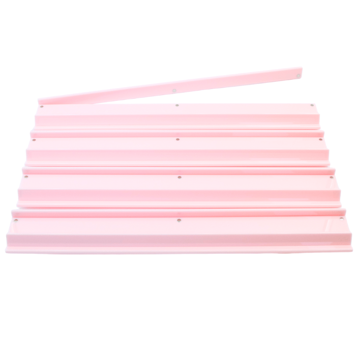 My Fair Mahjong Solid Macaron Pink MAHJONG RACKS | Premium Acrylic | 4 Racks + 4 Pushers
