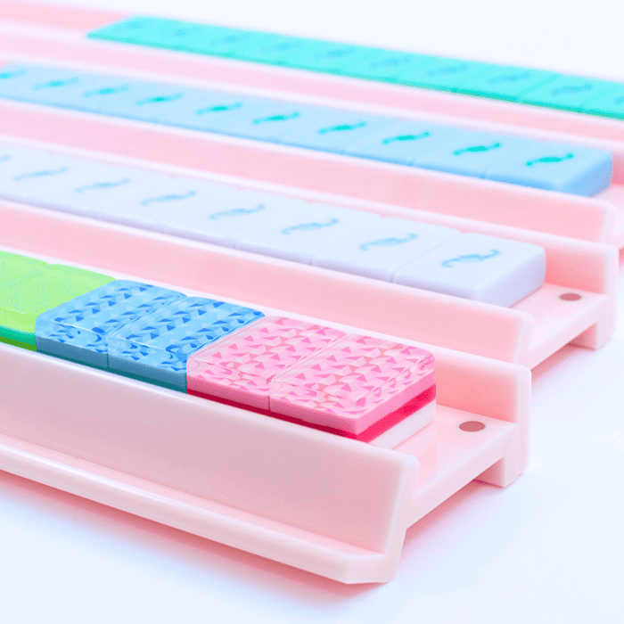 My Fair Mahjong MAHJONG RACKS | Premium Acrylic | 4 Racks + 4 Pushers