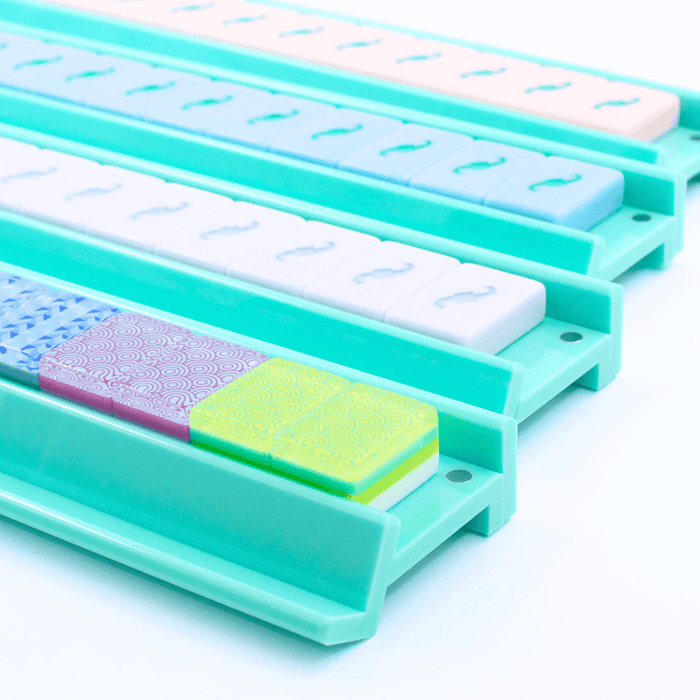 My Fair Mahjong MAHJONG RACKS | Premium Acrylic | 4 Racks + 4 Pushers