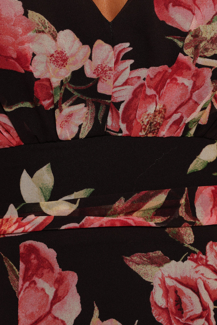 Petal and Pup USA DRESSES Aldo Maxi Dress - Black Floral