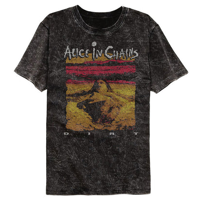 Alice in Chains - Dirt Album Art Mineral Wash Black Men’s T Shirt