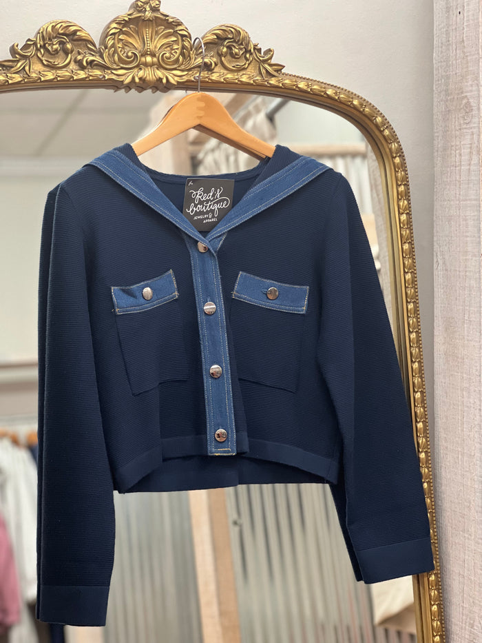 Always Cozy Hooded Jacket - Navy