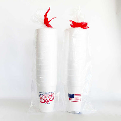 Two Funny Girls July 4th/Patriotic-America USA 250th Foam Cup 10 Pack
