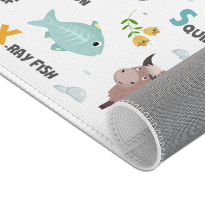 Animal Alphabet Nursery Rug Play Mat