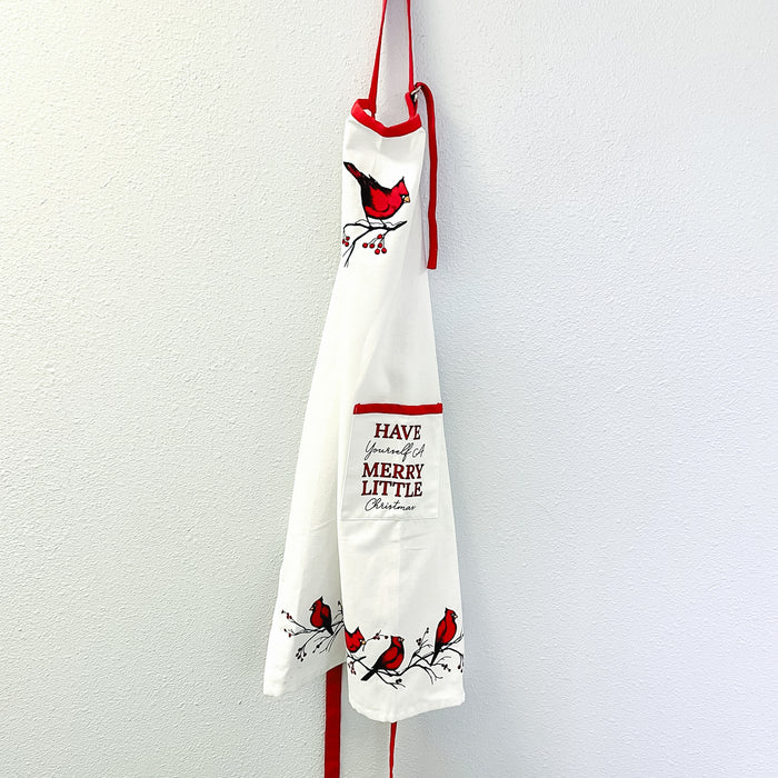 Apron Cardinal Christmas
